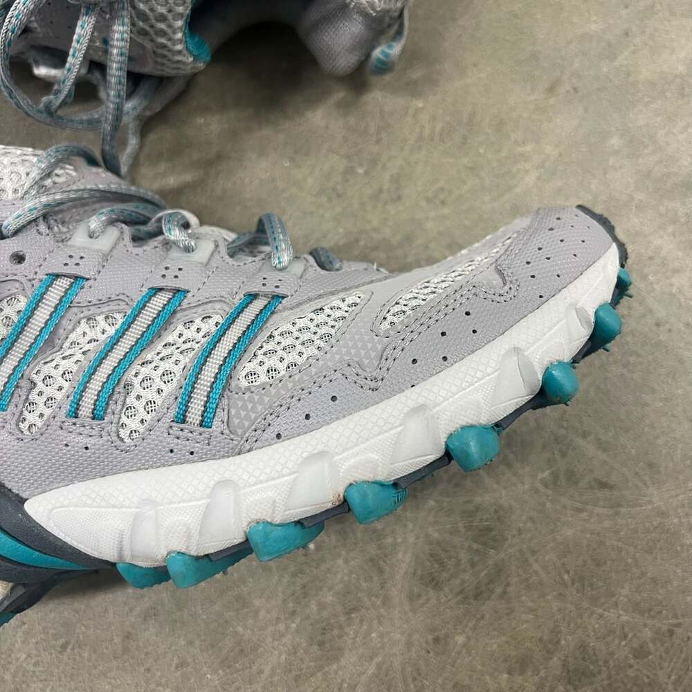 Adidas Kanadia TR Hiking Shoes Gray Blue Adiwear - Picture 3 of 16
